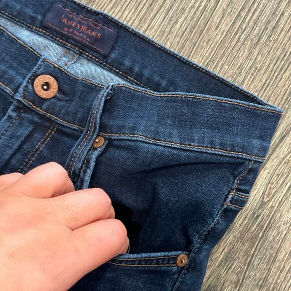 James Jeans Humphrey High Rise Flare Leg Jeans  Adore Stretch Dark Wash Blue - Picture 4 of 11